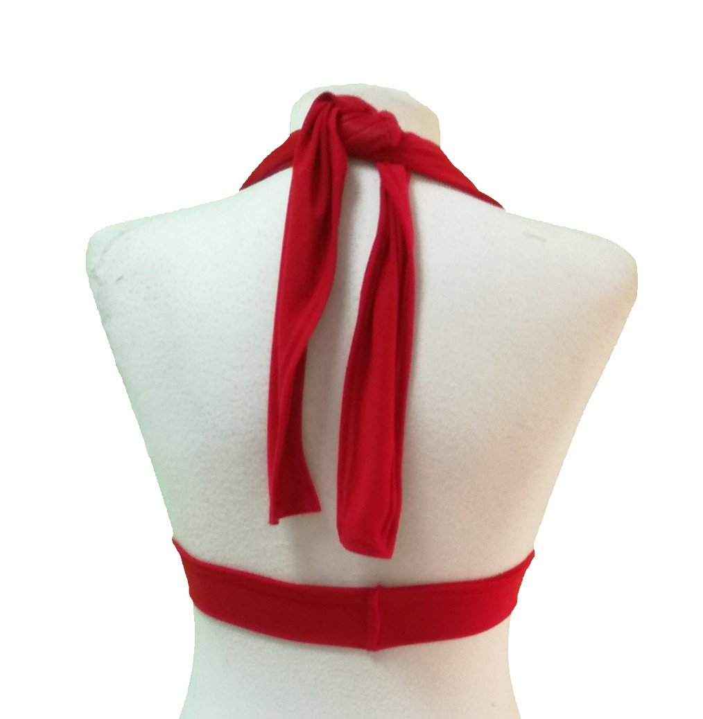 Susana Escribano Top Tipo Bikini En Color Rojo