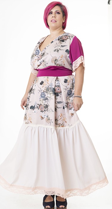 susana escribano Vestido ajustado en cintura