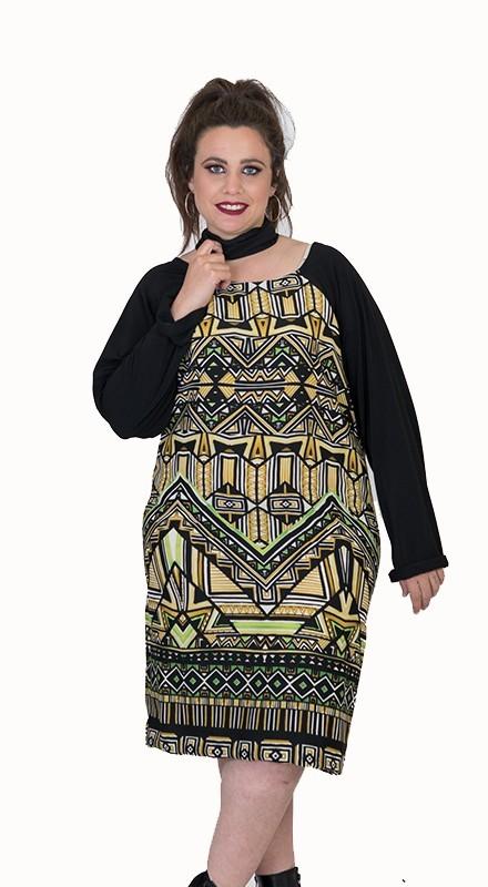 Susana Escribano Vestido Amarillo De Manga Larga