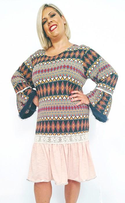 Susana Escribano Vestido Ancho Punto Mujer