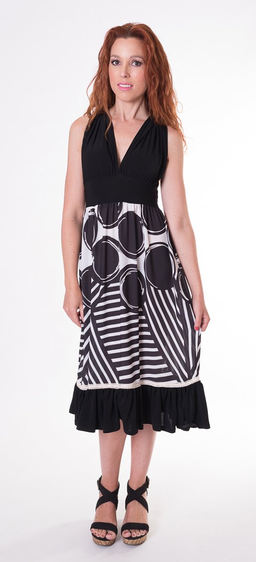 Susana Escribano Vestido Con Escote Drapeado