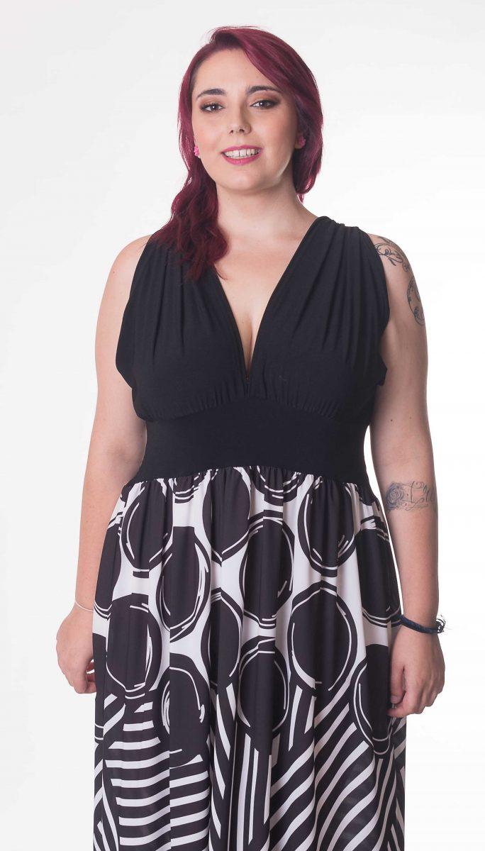 Susana Escribano Vestido Con Escote Drapeado