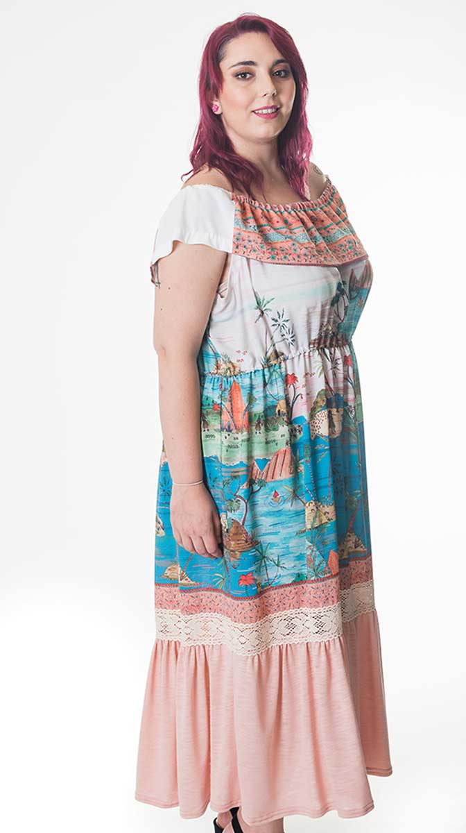 Susana Escribano Vestido De Bambula Vestido Midi