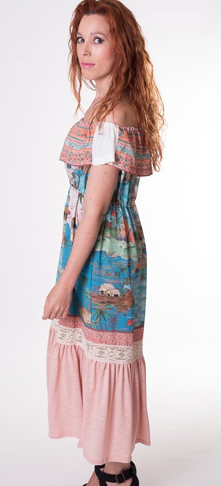 Susana Escribano Vestido De Bambula Vestido Midi