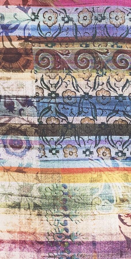 Susana Escribano Vestido De Manga Corta Y Colorido