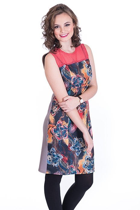 Susana Escribano Vestido De Mujer Con Plumeti