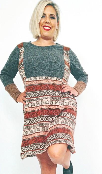 Susana Escribano Vestido De Punto Corto