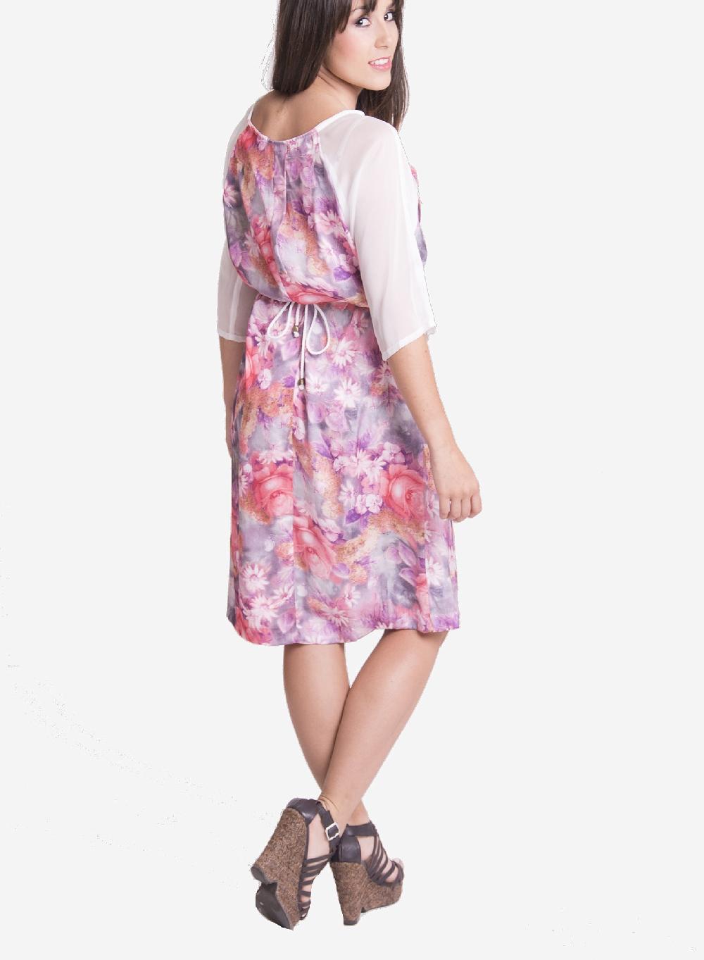 Susana Escribano Vestido De Raso En Color Rosa