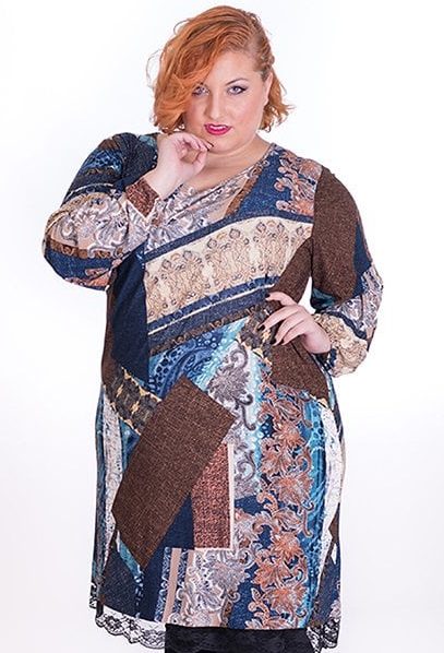 Susana Escribano Vestido De Tonos Marrones