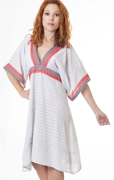 Susana Escribano Vestido Kimono. Manga Corta