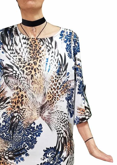 Susana Escribano Vestido Recto De Estampado Animal