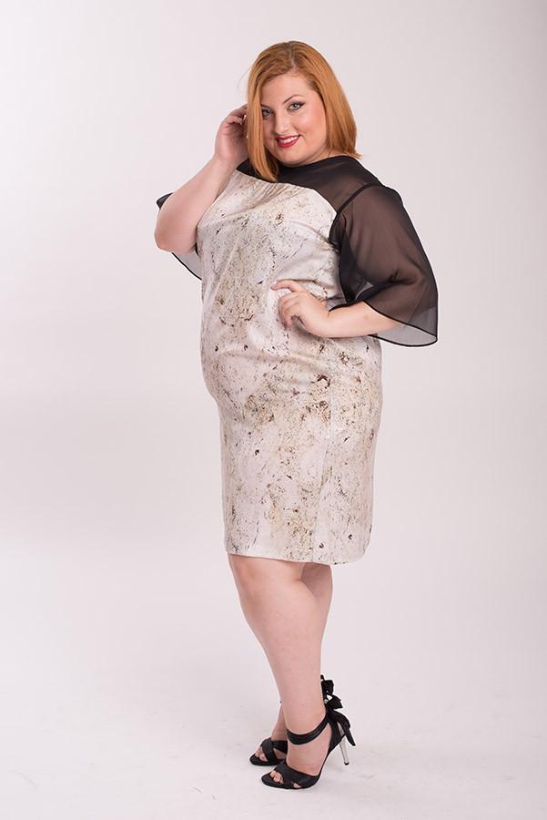 susana escribano Vestido tipo seda color arena