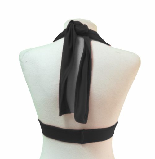 Susana Escribano Top Negro Con Escote Pronunciado. Camiseta Con Escote V