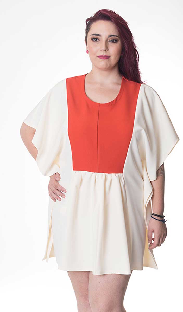 Susana Escribano Una Blusa Original Diferente. Naranja