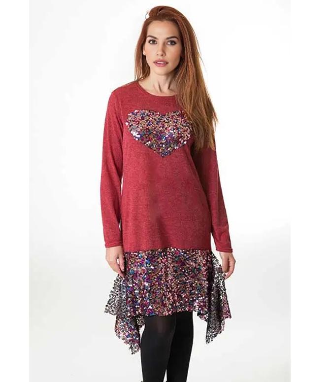 susana escribano Vestido de lentejuelas con cozaron