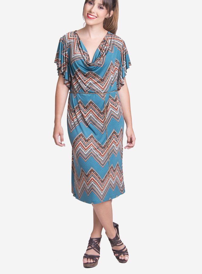 susana escribano Vestido de punto de seda. De estilo trival