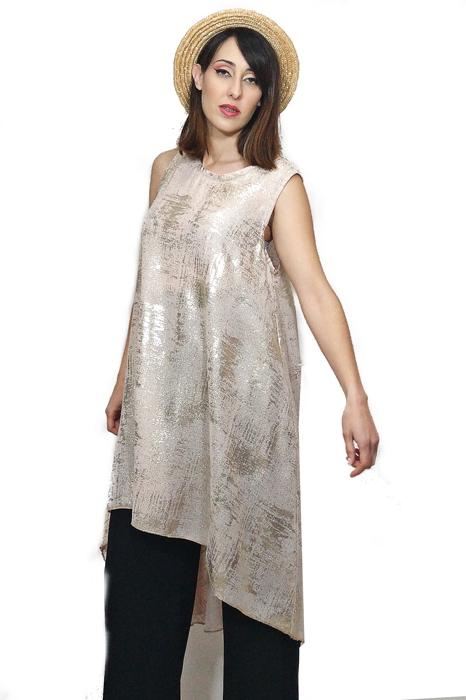 Susana Escribano Vestido Dorado Largo Informal. Ofertas De Ropa En Línea