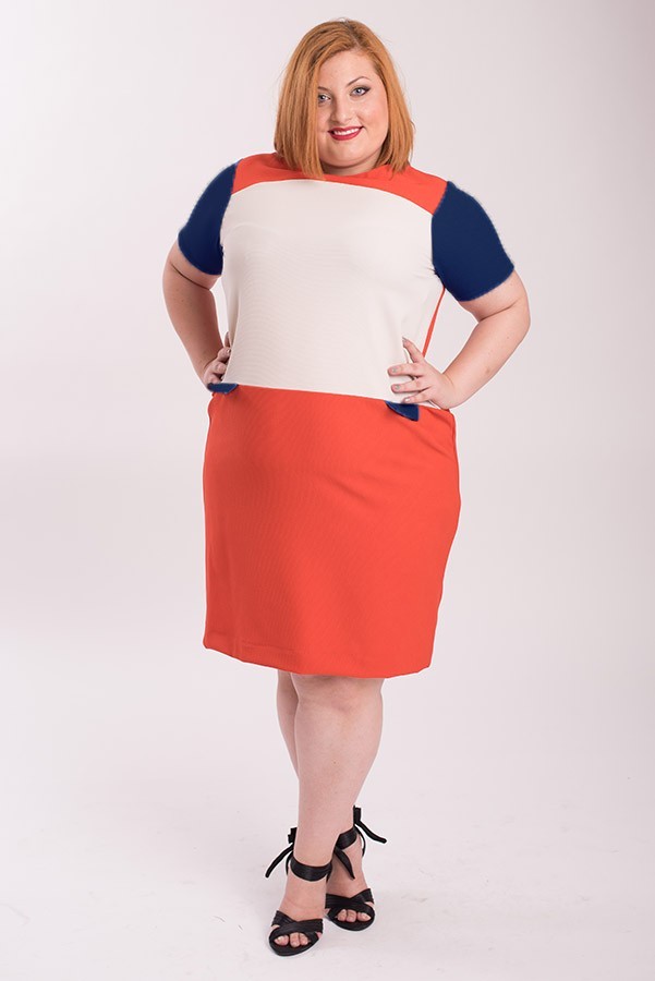 Susana Escribano Vestido Verano Tricolor Horizontal