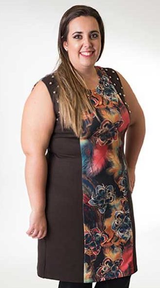 Susana Escribano Vestidos Moda Mujer Adorno Tachuelas