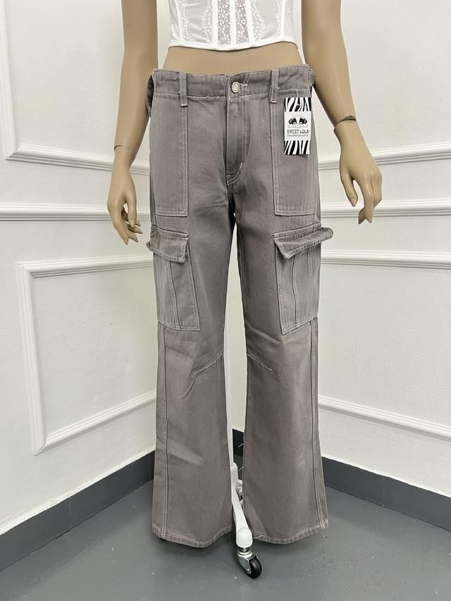 Sweet Lola Wide Leg Grey