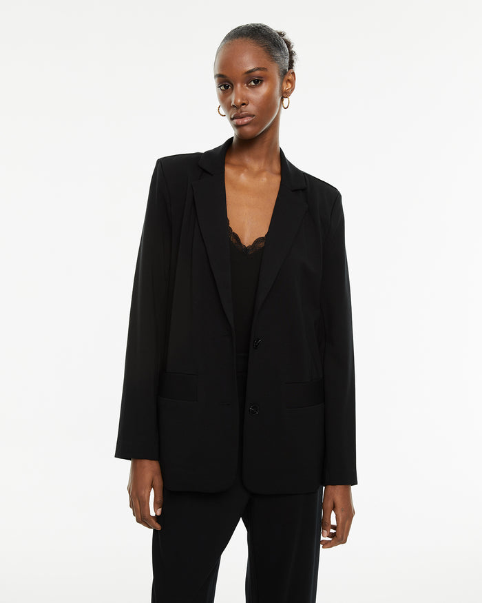 system action Americana recta con cierre frontal cruzado con botones