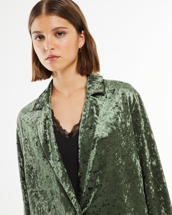 System Action Americana Velvet Cierre Delantero Con Botón