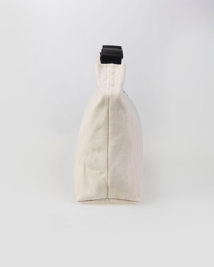 System Action Bolso De Tela Con Asa Negra A Contraste