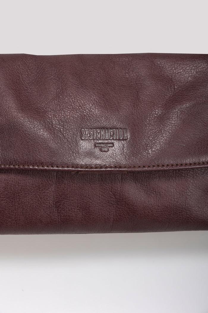 System Action Bolso Piel Pequeño Doble Compartimento Estilo Bandolera