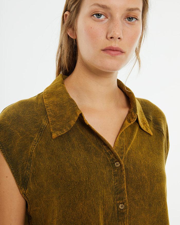 System Action Camisa Fluida Oversize Hombros Caídos