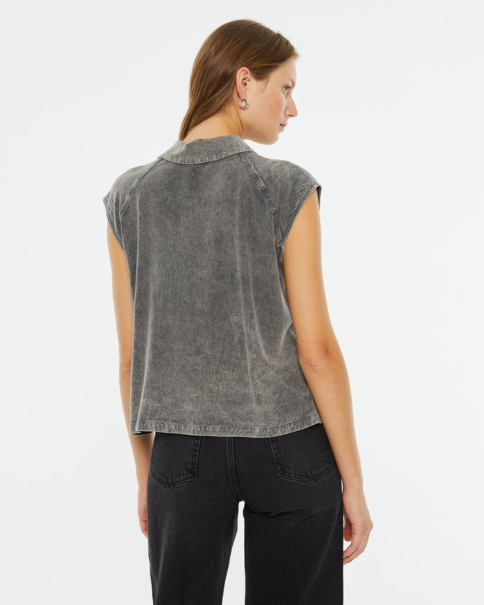 System Action Camisa Fluida Oversize Hombros Caídos