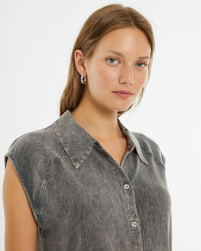 System Action Camisa Fluida Oversize Hombros Caídos