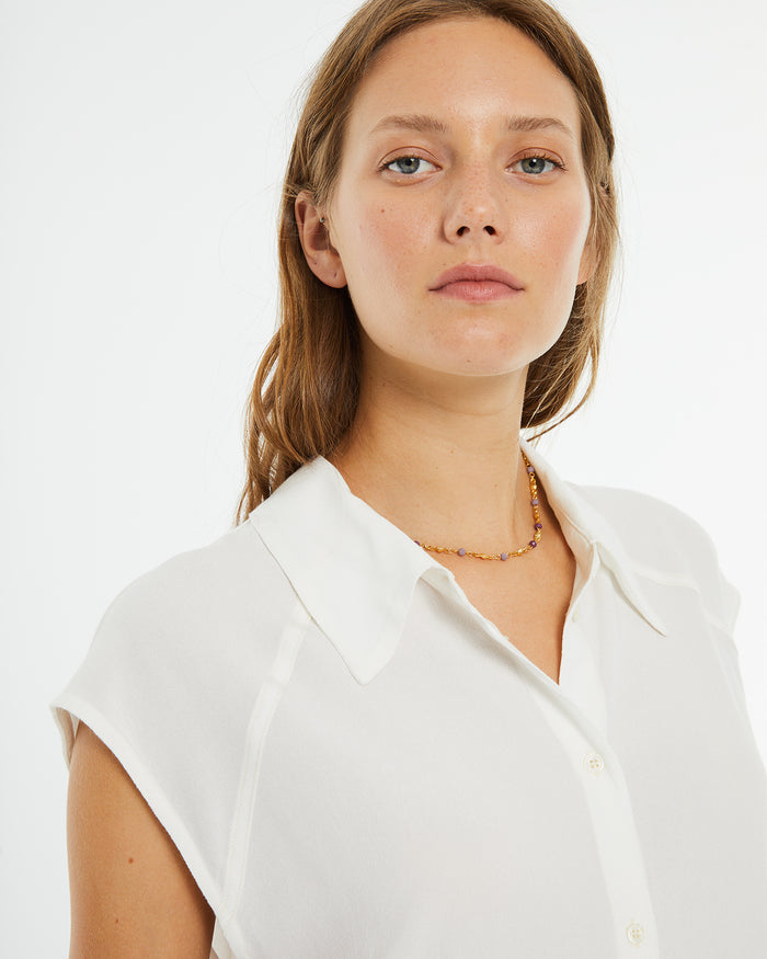 System Action Camisa Fluida Oversize Hombros Caídos