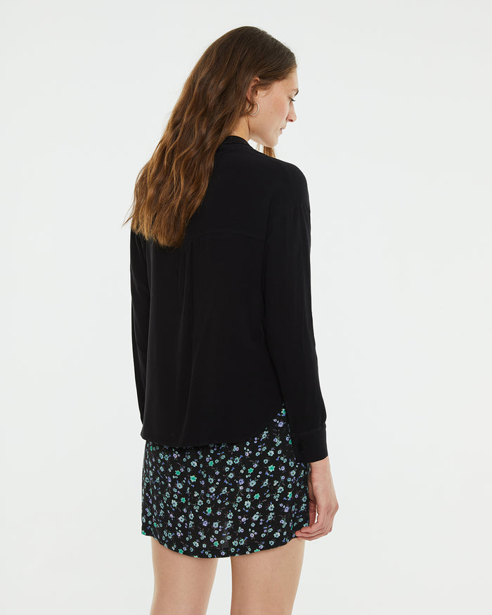 System Action Camisa Oversize Fluida Cuello Camisero