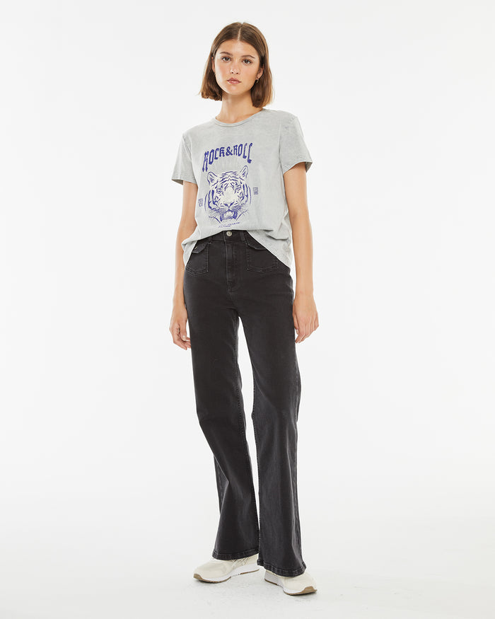 System Action Camiseta Algodón Orgánico Con Estampado Tigre