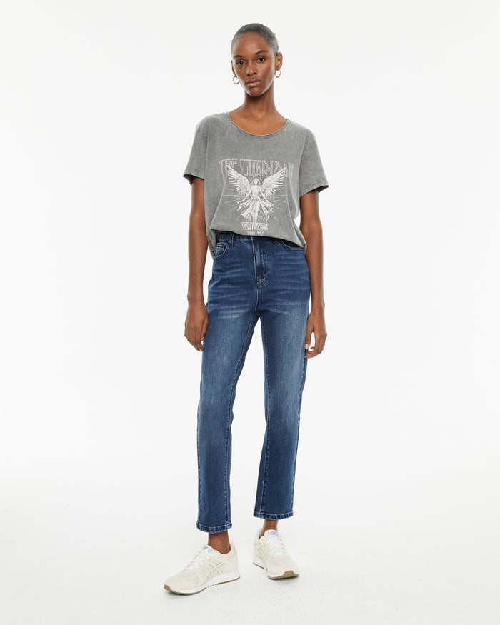 System Action Camiseta Algodón Orgánico Print ángel