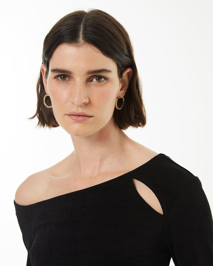 System Action Camiseta Asimétrica Con Detalle Cut Out Escote