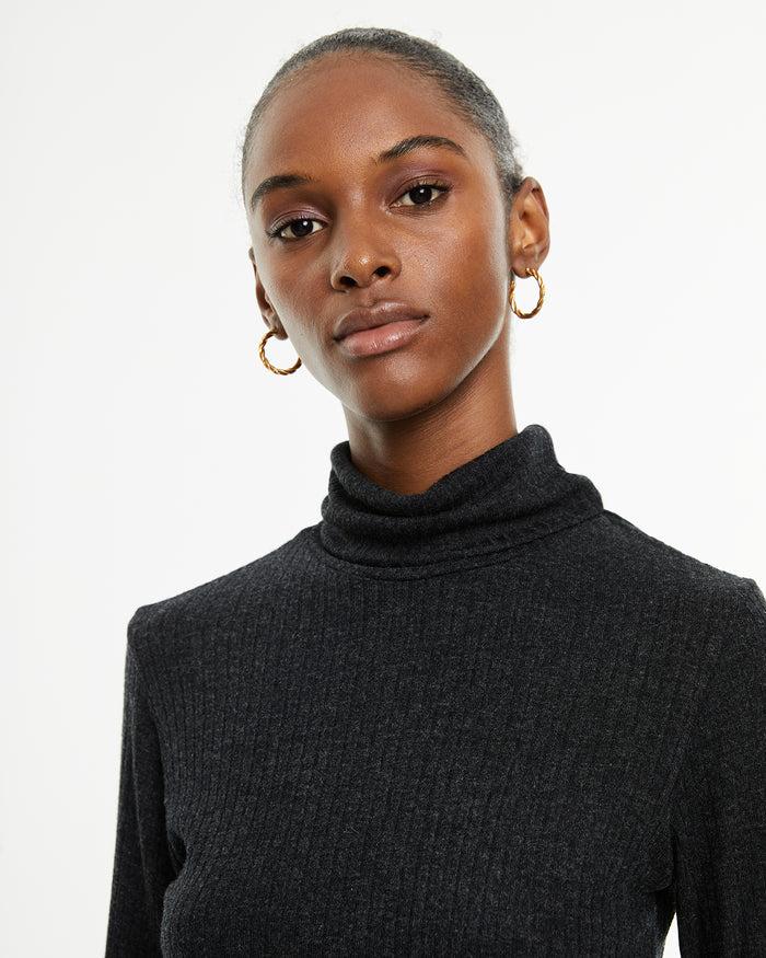 System Action Camiseta Canalé Ajustada Manga Larga Cuello Perkins