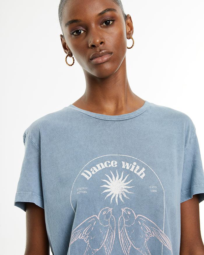 System Action Camiseta De Manga Corta Estampado Golondrinas