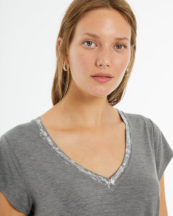 System Action Camiseta Manga Corta Con Detalles Foil