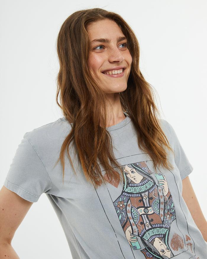 System Action Camiseta Manga Corta Estampado Reina De Corazones