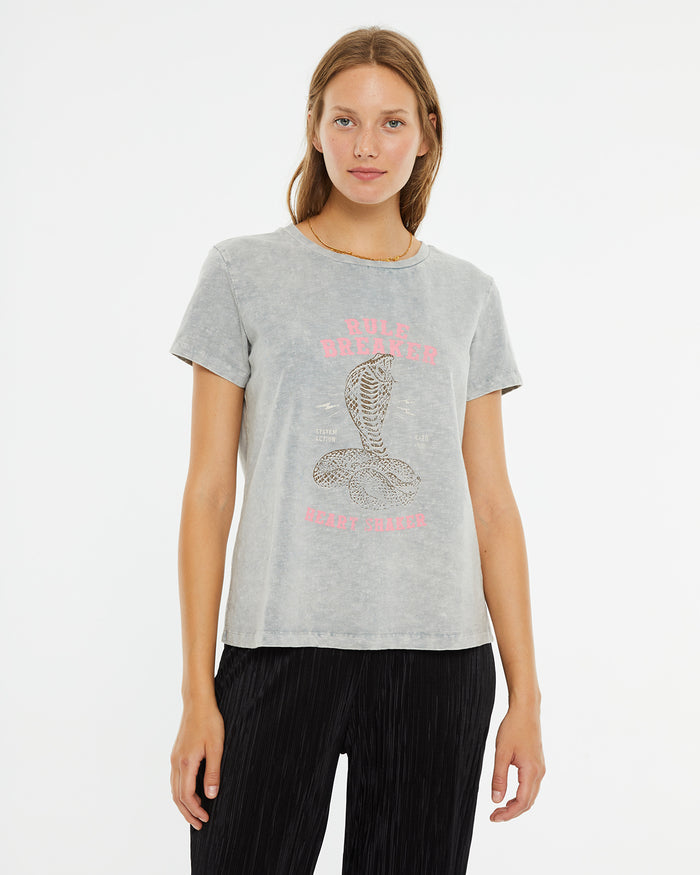 system action Camiseta manga corta estampado serpiente