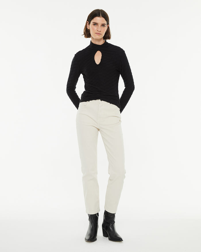 System Action Camiseta Manga Larga Con Detalle Cut Out