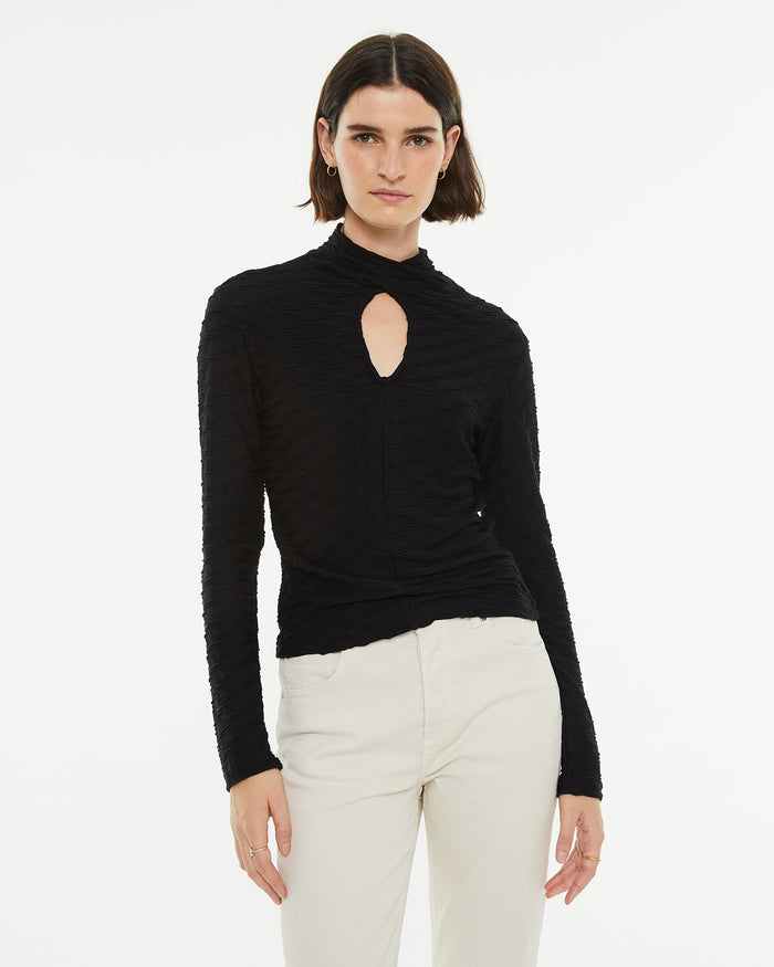 system action Camiseta manga larga con detalle cut out