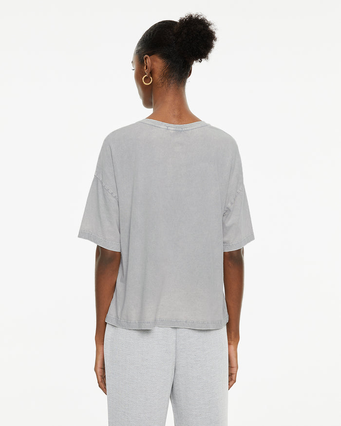 System Action Camiseta Oversize Manga Corta Estampado Peces