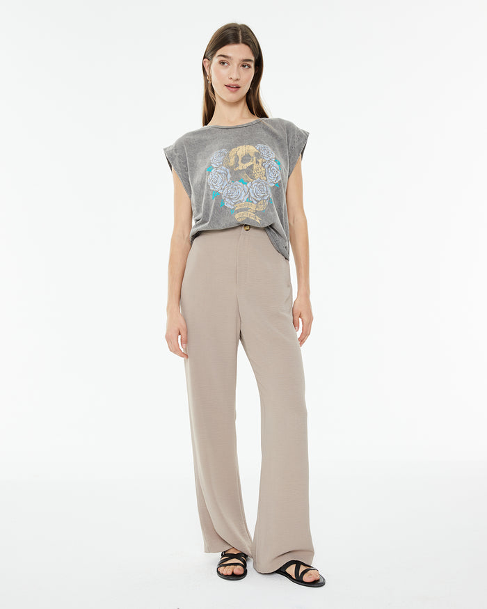 System Action Camiseta Posicional Calavera Sin Mangas