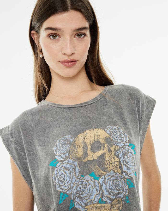 System Action Camiseta Posicional Calavera Sin Mangas