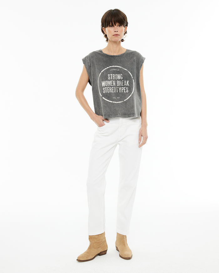 System Action Camiseta Sin Mangas Estampado Día De La Mujer