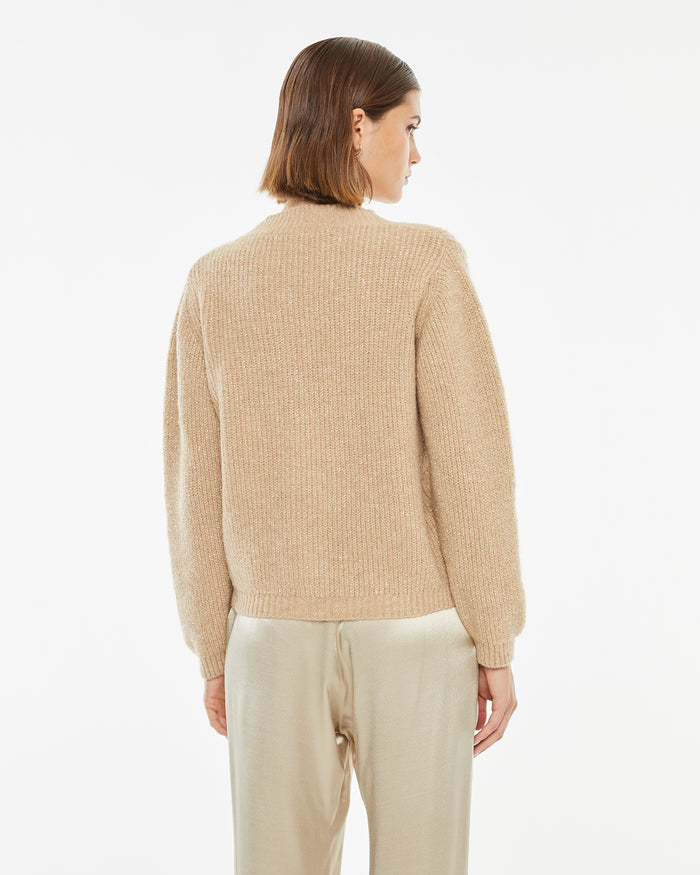 System Action Cárdigan De Punto Con Lúrex Con Cierre De Botones Delantero