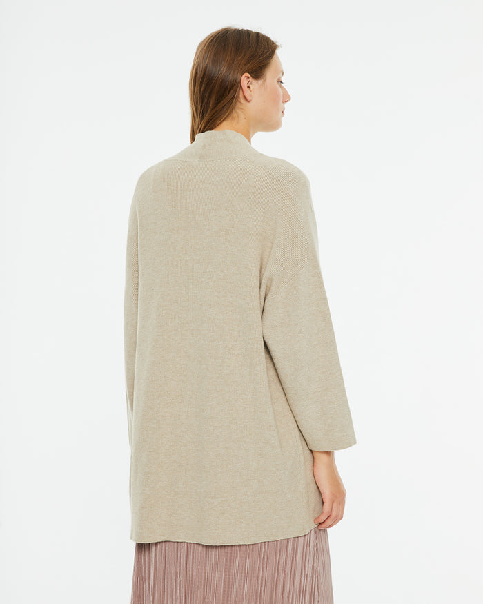 System Action Cárdigan Largo Y Abierto Con Manga Japonesa