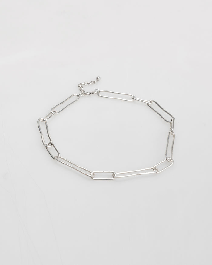 System Action Collar De Cadena Con Eslabones Color Plata